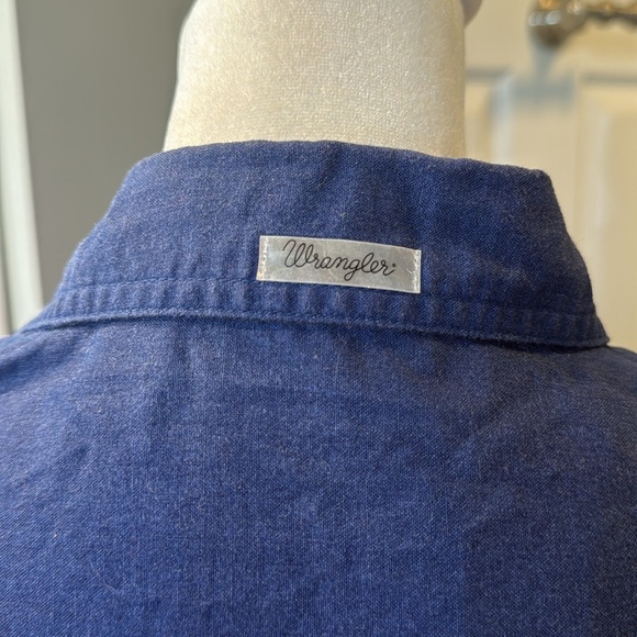 Wrangler Western Sunset Cowboy Print Pearl Snap Shirt Vintage 70s 80s Large Rare - Picture 6 of 13